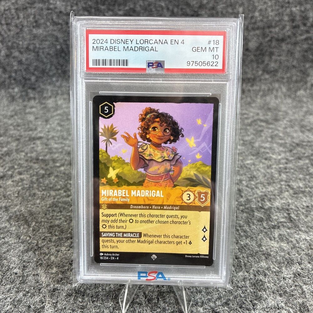 PSA 10 Mirabel Madrigal - Gift of the Family | Lorcana Ursula's Return | 18/204